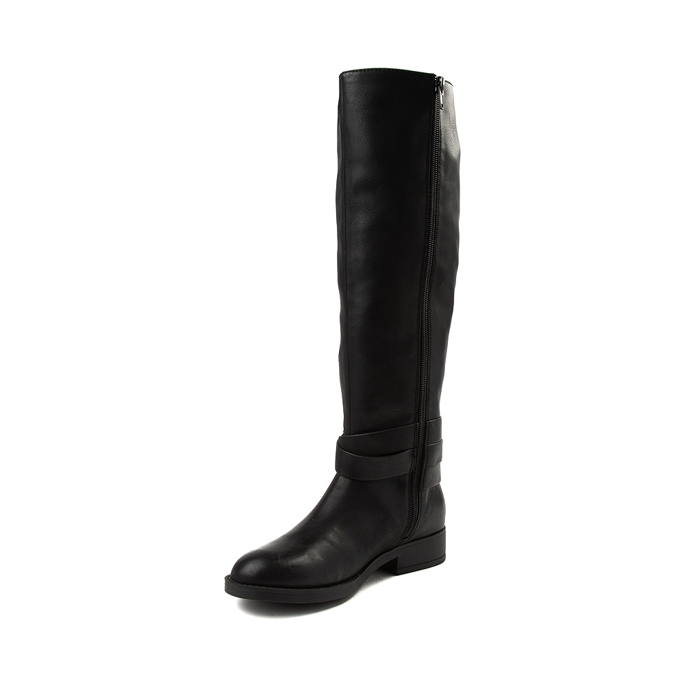Mia Womens Ethel Almond Toe Knee High Cowboy Boots, Black, Size 7.0 | eBay