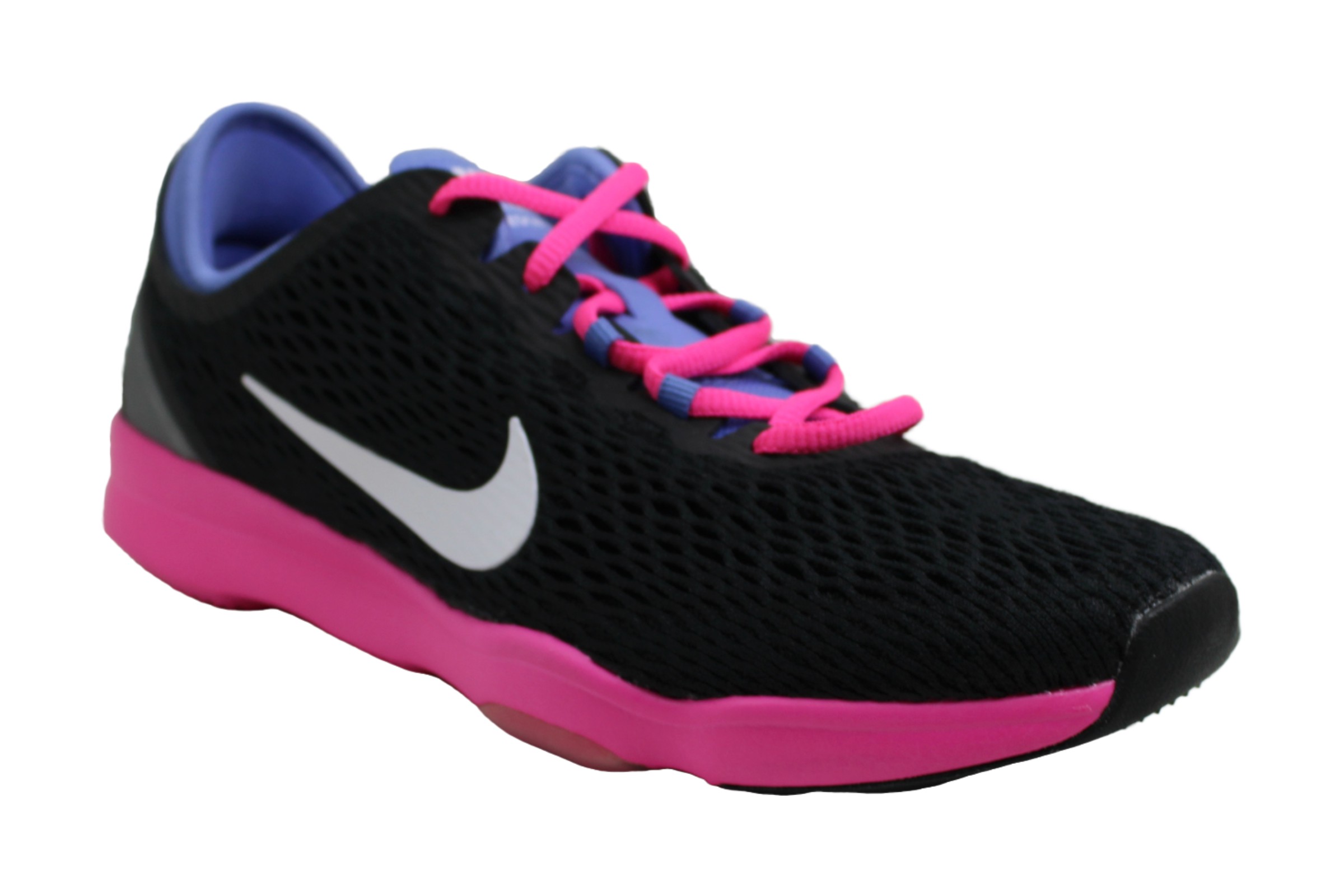 Nike Womens Nike Zoom Low Top Lace Up, Black/White-Polar-Pink Pow, Size ...