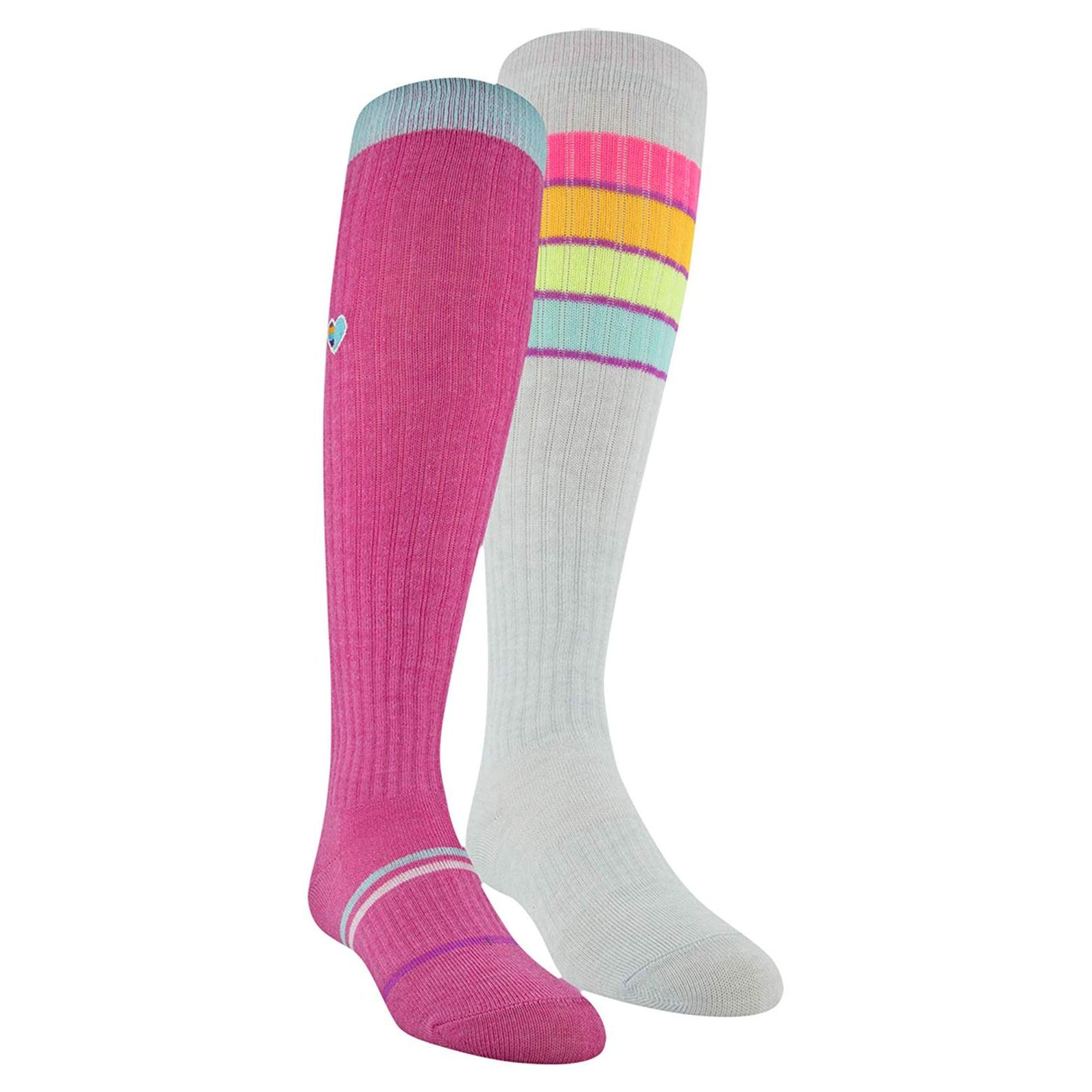 Under Armour Knee High Over The Calf Socks,, Mojo Pink/Assorted, Size 0 ...