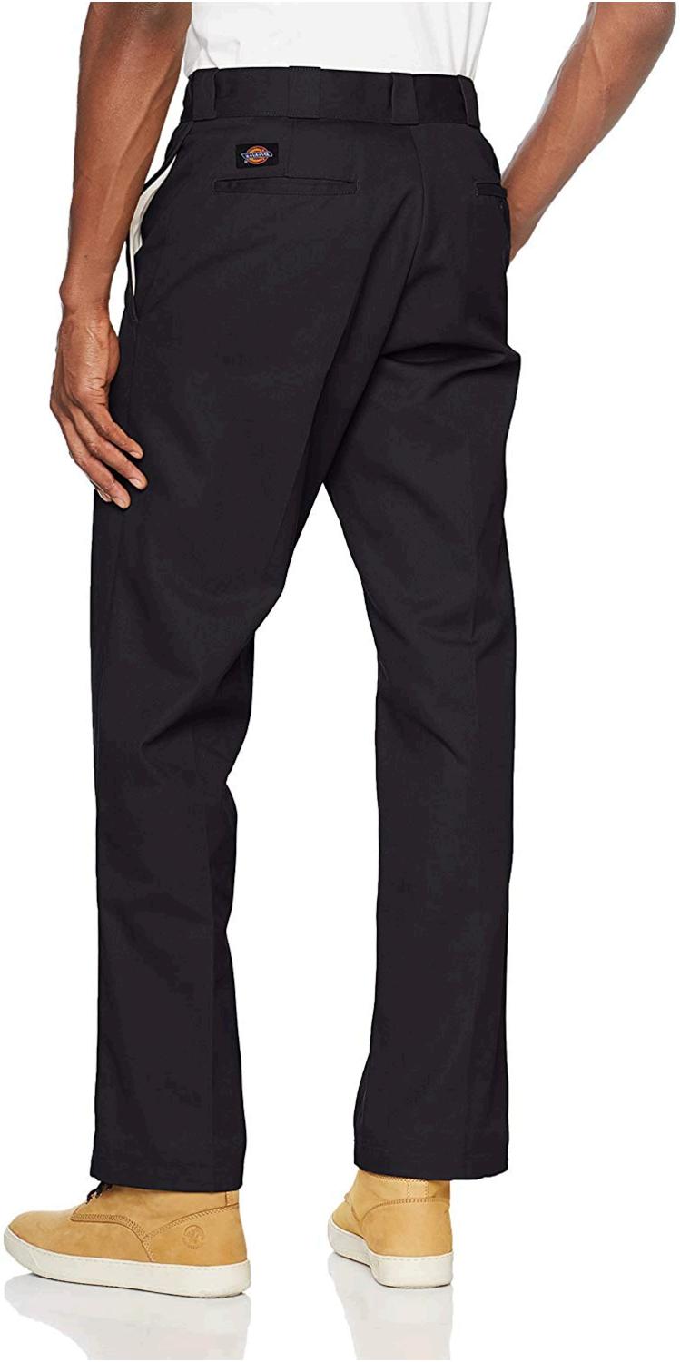 high rise black work pants