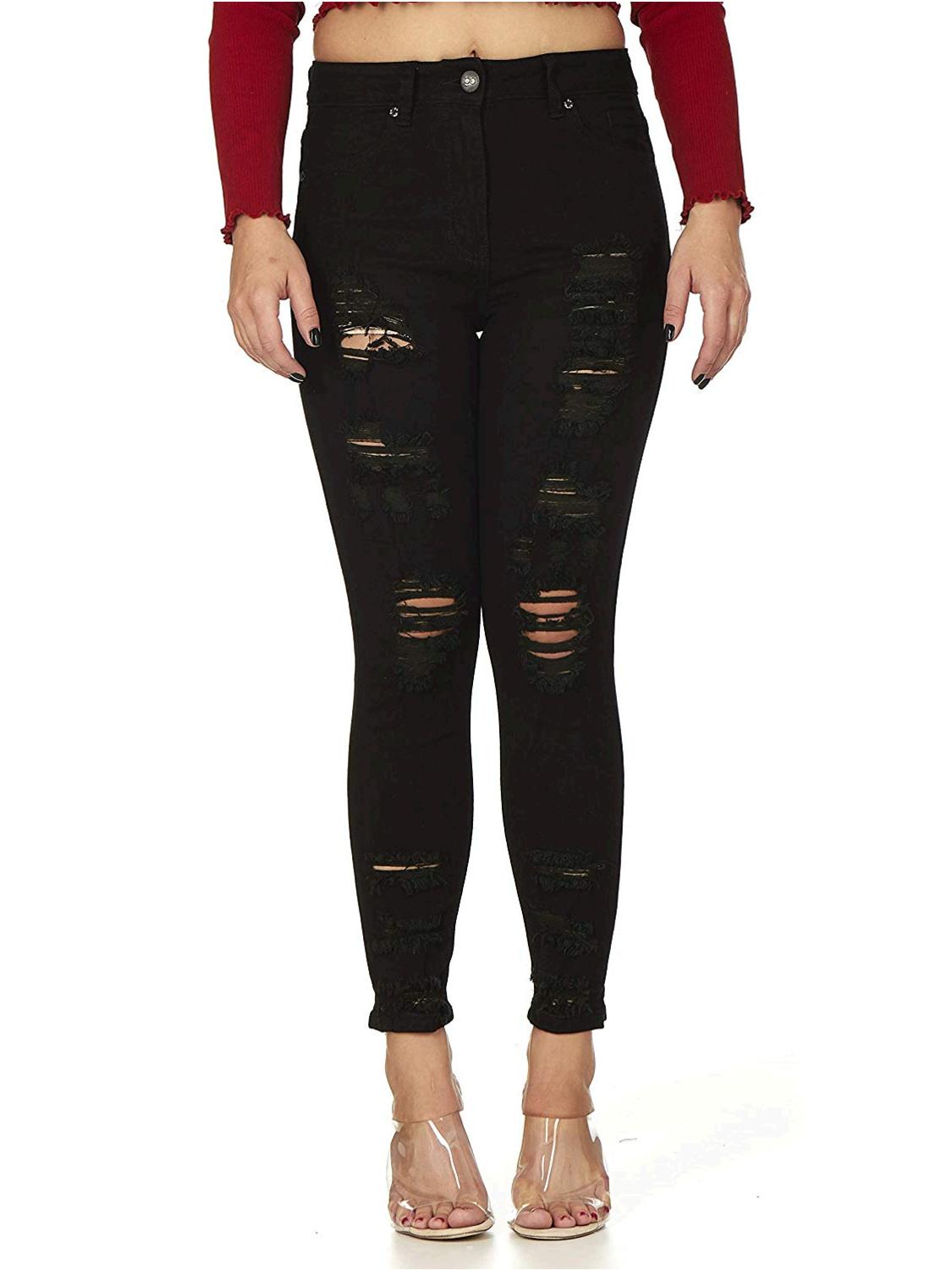 distressed leggings plus size