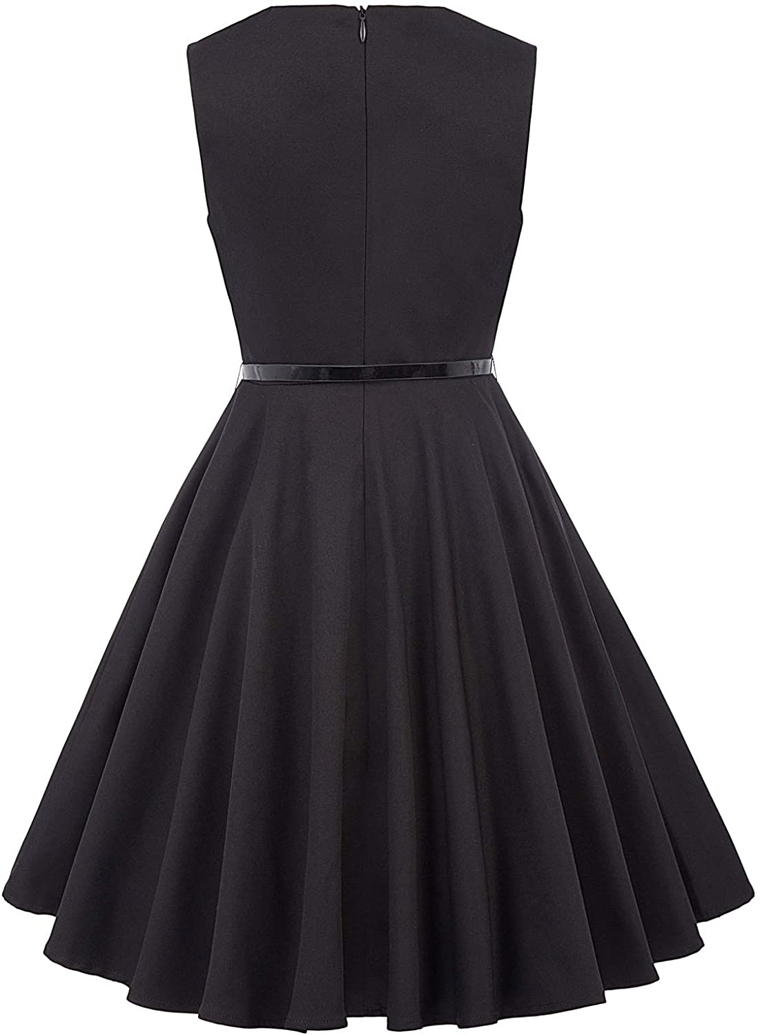 Kate Kasin Girls Sleeveless Vintage Print Swing Party, K250-black, Size ...