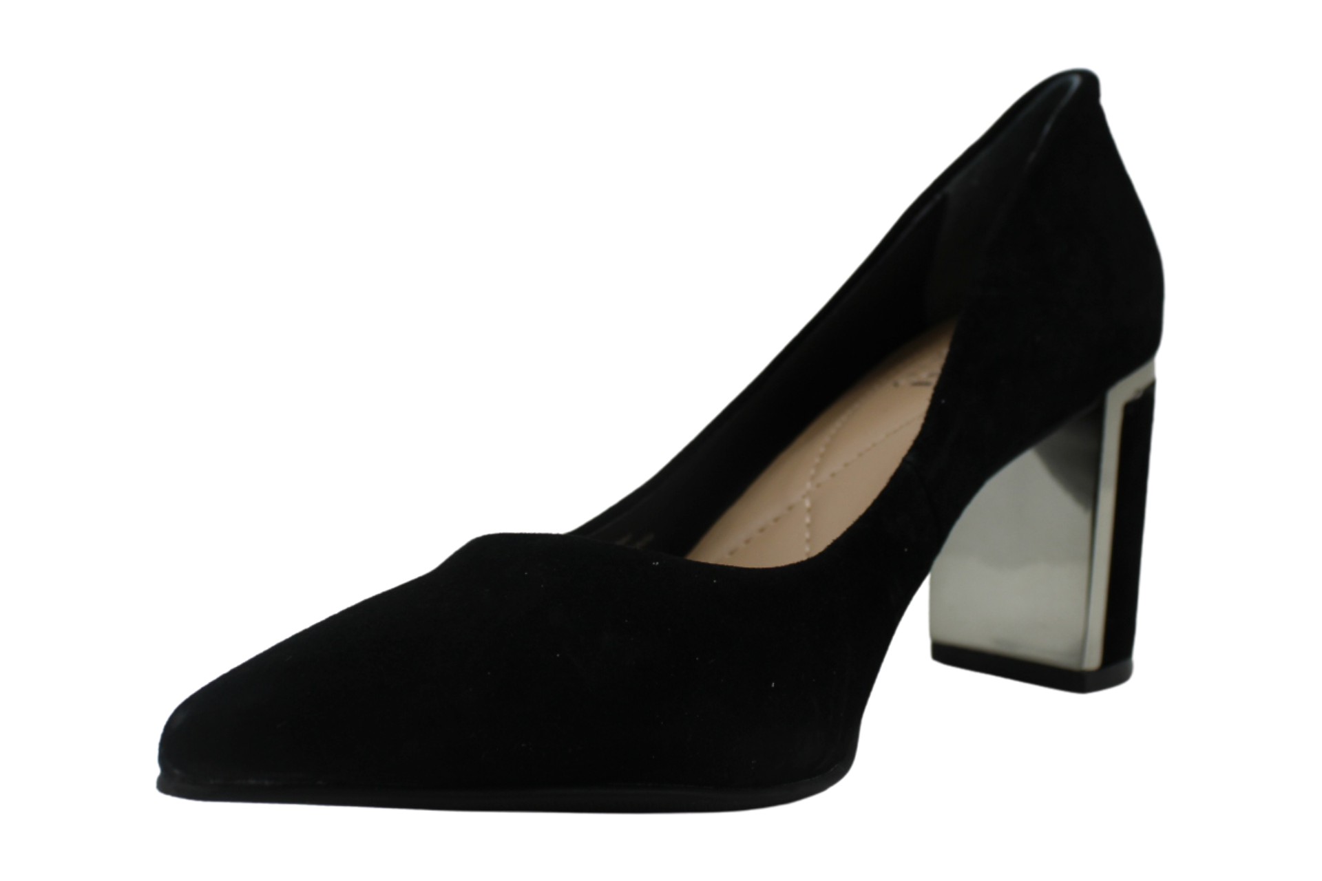 Alfani Women's Shoes Jensonn Leather Pointed Toe Classic Pumps, Black ...