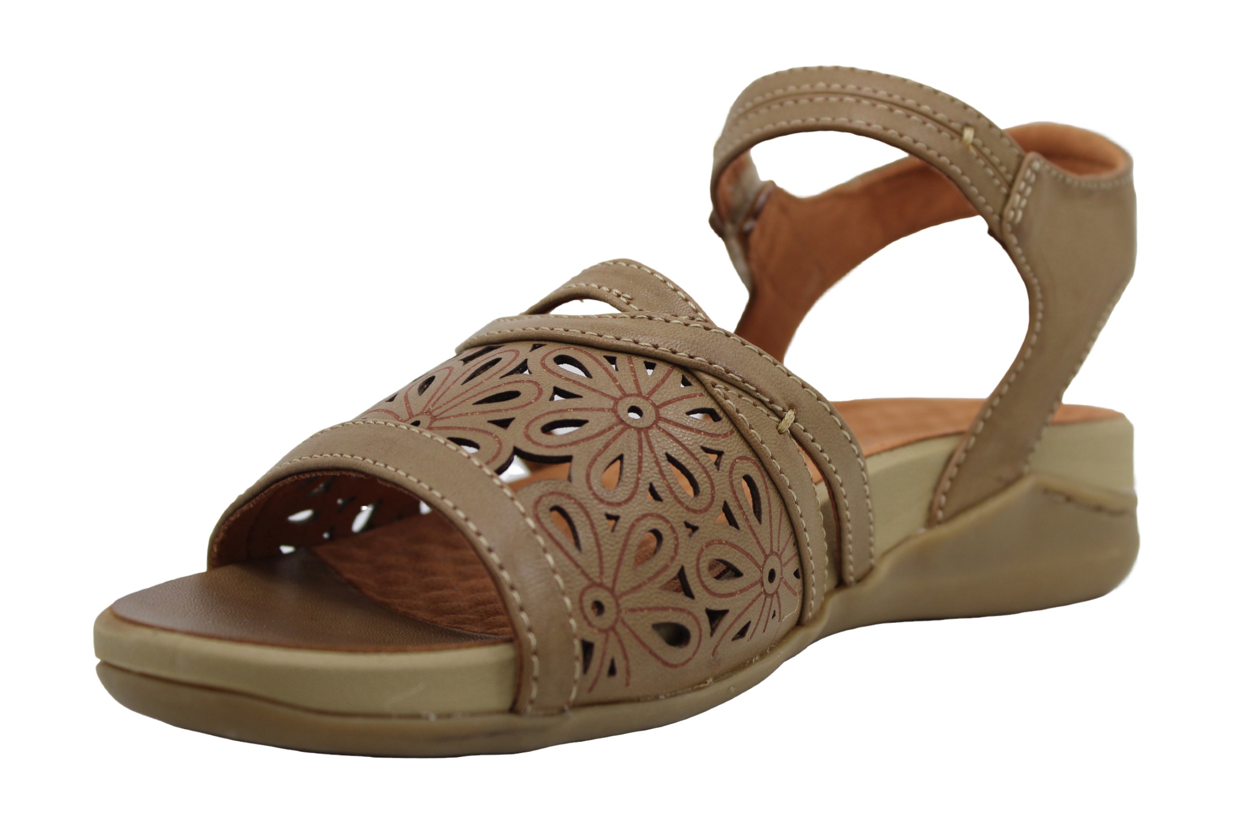 Bare Traps Womens Nolie Sandals Leather Open Toe Casual Ankle Almond Size 100 825443338073 Ebay