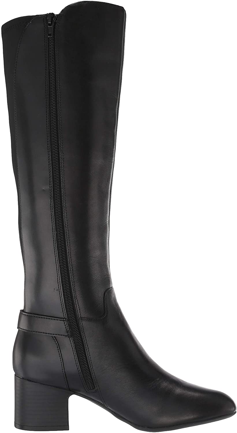 Anne Klein Women's Honesty Boot Ankle, Black Leather, Size 10.0 TFQs | eBay