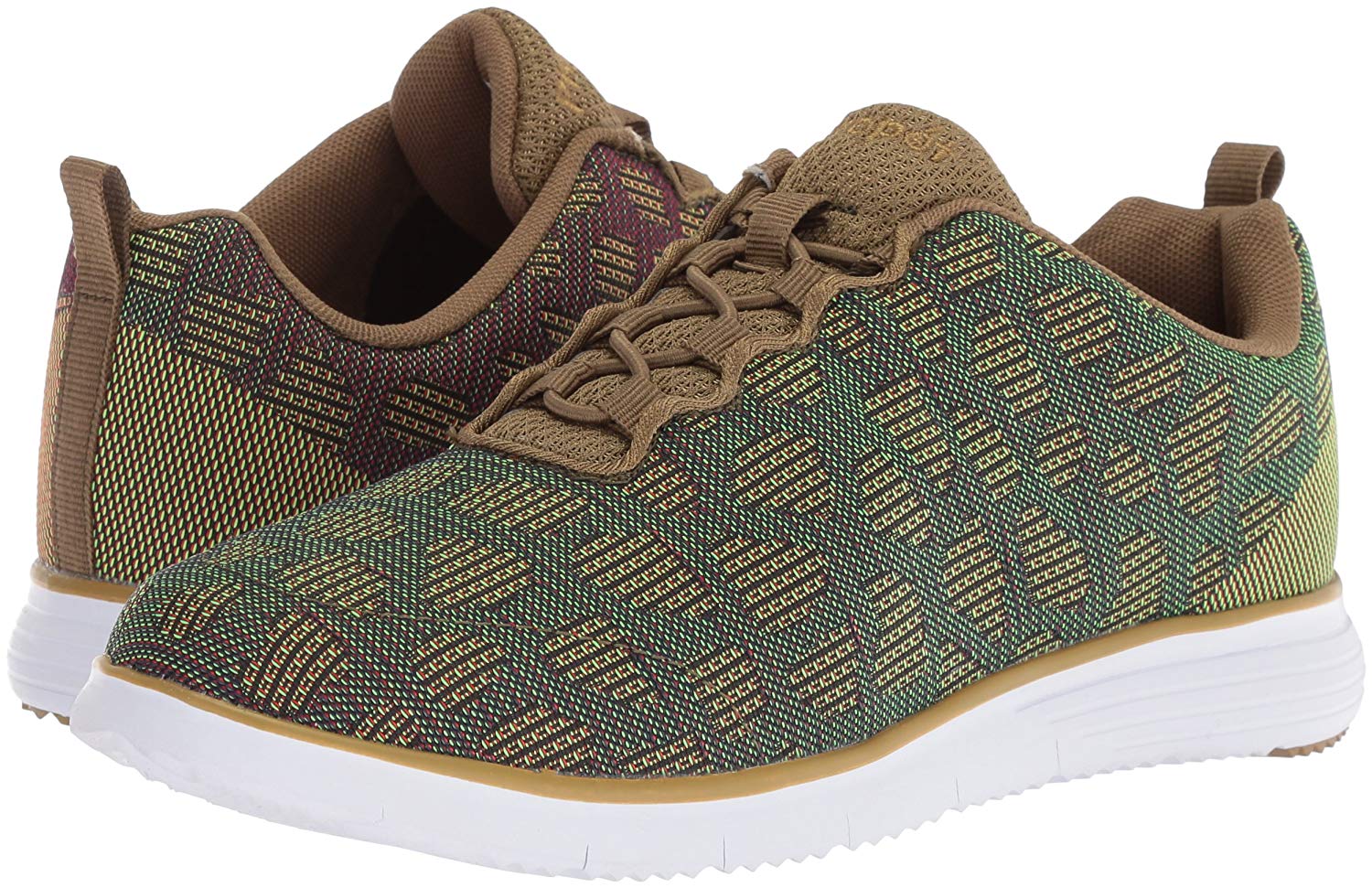 Propét Womens TravelFit WAT012M Low Top Bungee Walking Shoes, Green