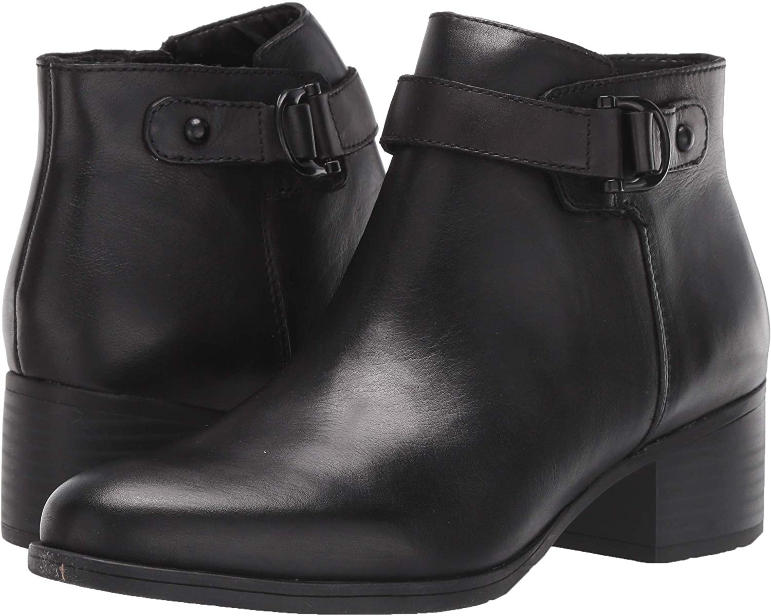 Naturalizer Women's Drewe Booties Ankle Boot, Black Leather, Size 8.0 ...