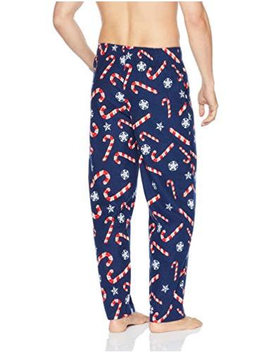 Varsity Men's Printed Flannel Pajama Pant,, Candy Cane Snowflake, Size ...