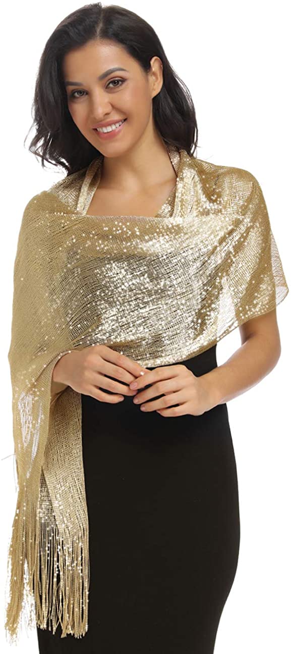 Shawls and Wraps for Evening Dresses, Gold, Gold, Size Large XwN4 | eBay