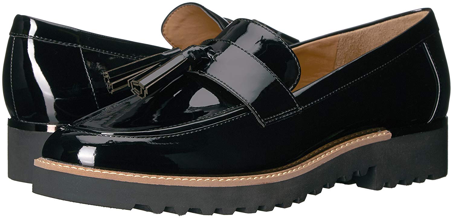 Franco Sarto Womens Carolynn Closed Toe Loafers, Black, Size 9.5 TAhf ...