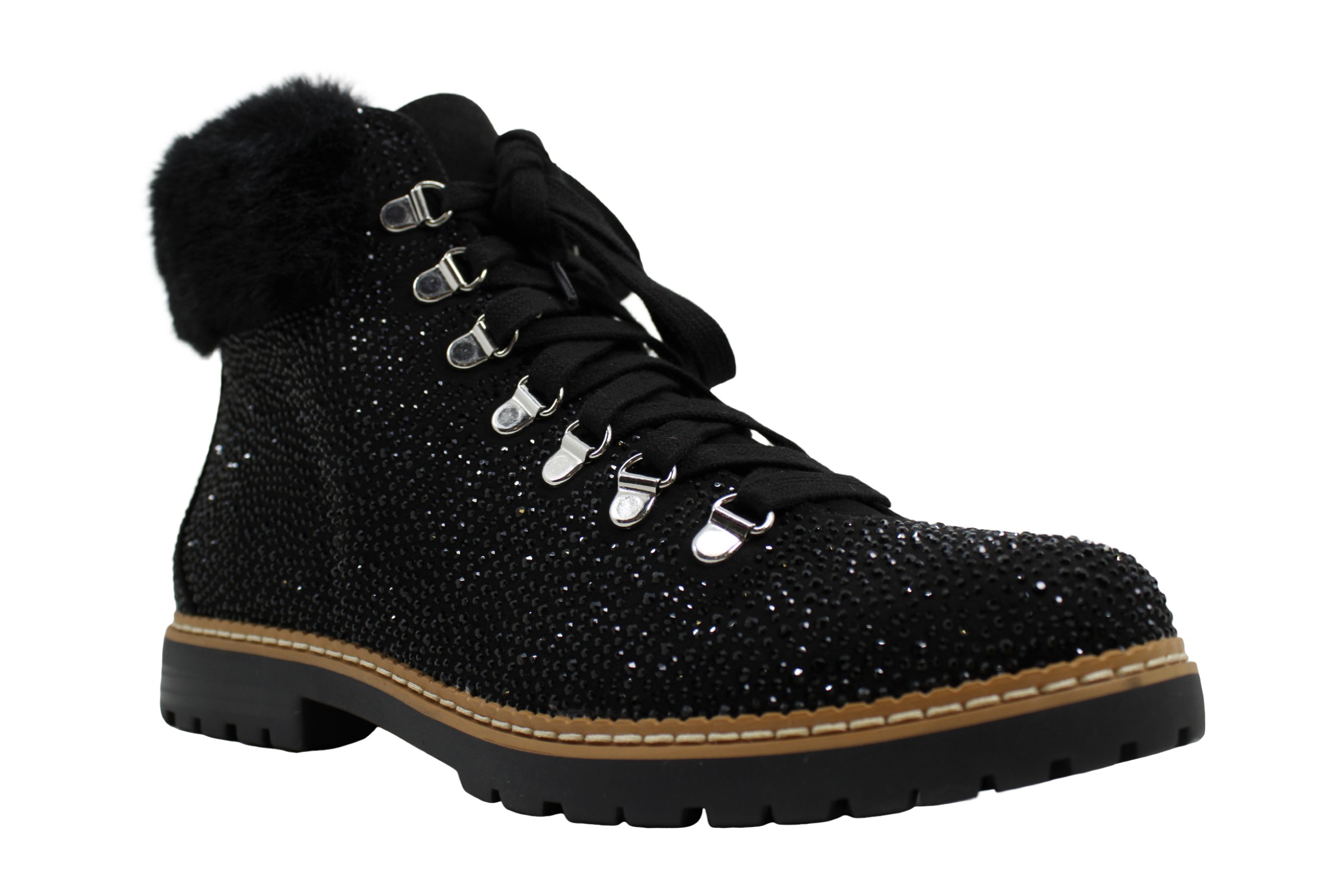 inc women's pravale lace up hiker bling
