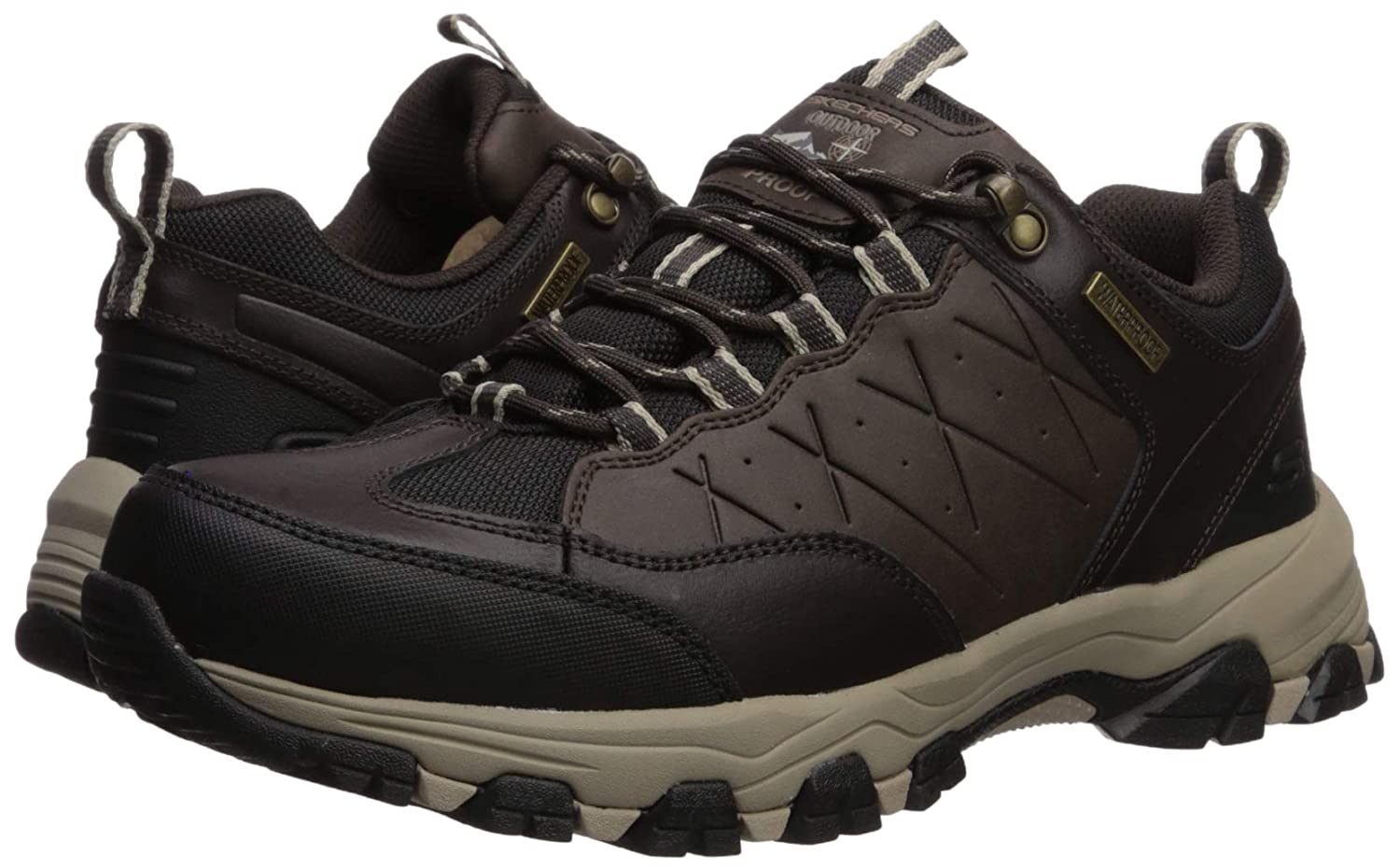 Skechers Men's SELMEN-HELSON Trail Oxford Hiking Shoe, Chocolate, Size 9.5 UTL4 | eBay