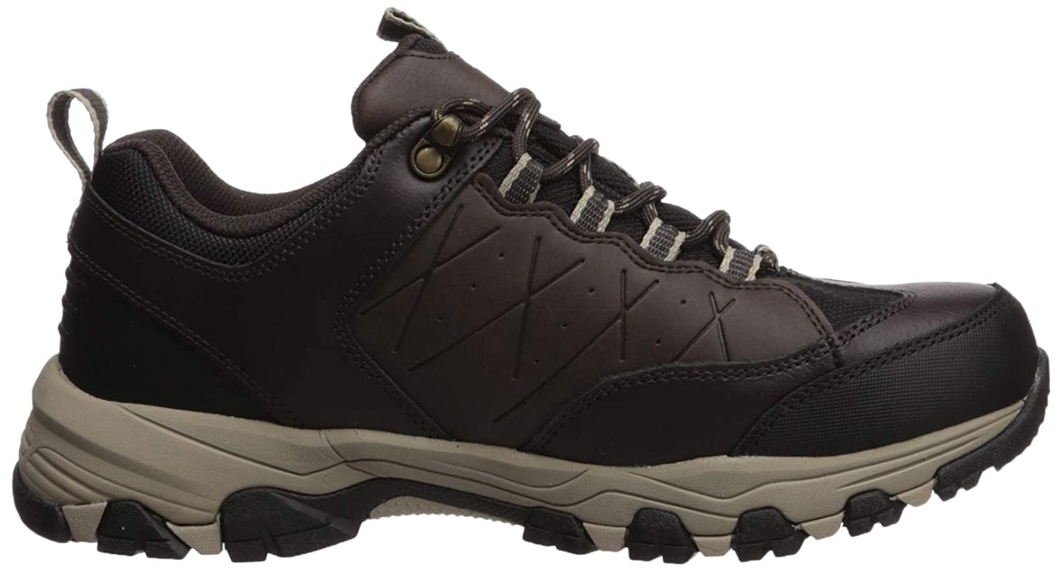 Skechers Men's SELMEN-HELSON Trail Oxford Hiking Shoe, Chocolate, Size ...