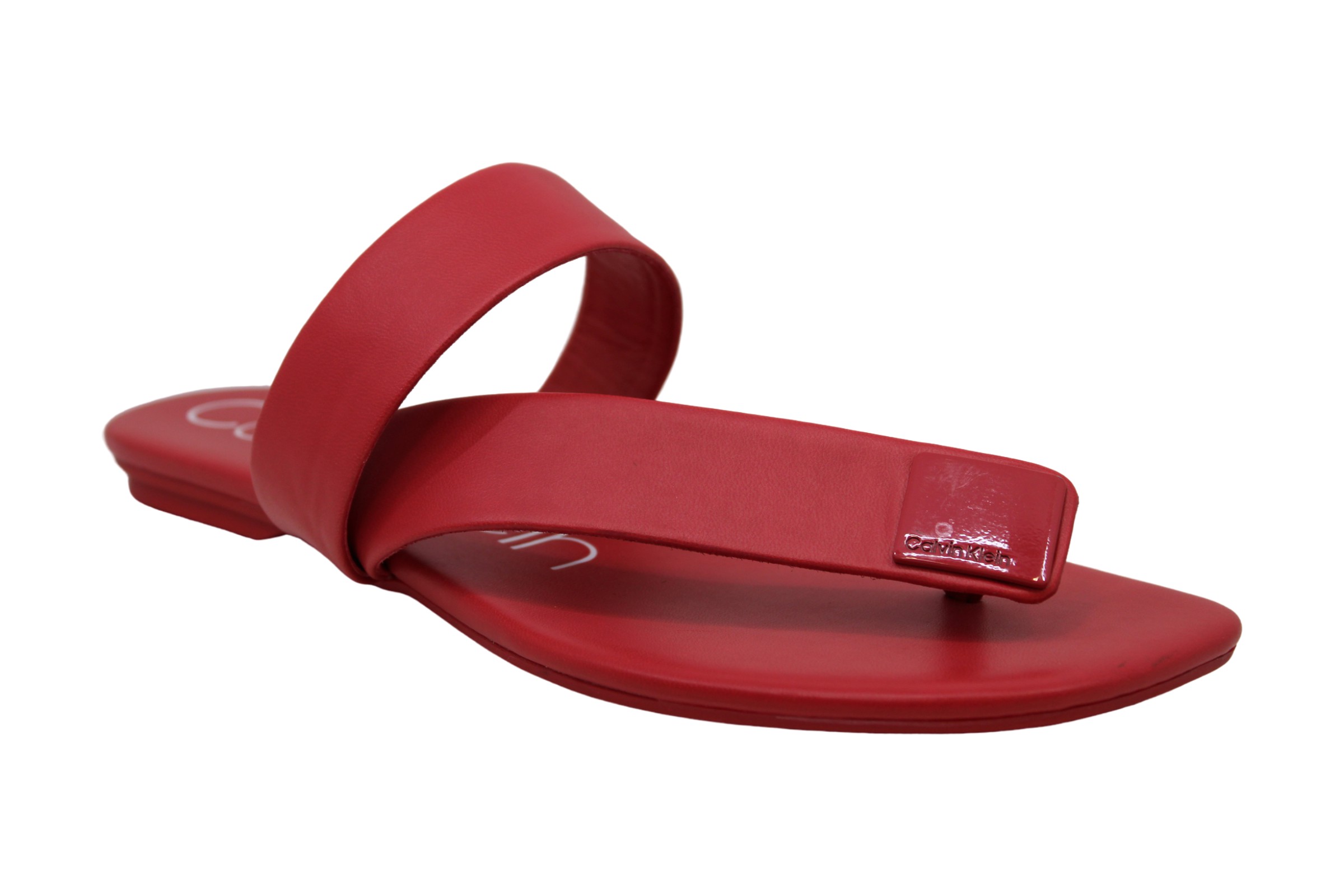 calvin klein saurin flat sandals