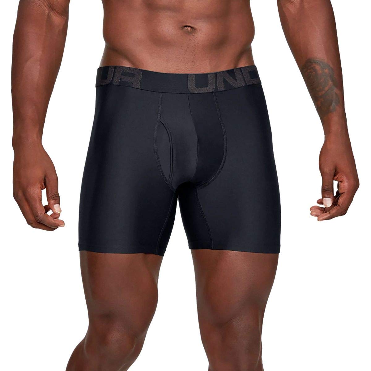 Under Armour Tech 6in Underwear - 2-Pack - Men's, Black/Black, Size X ...