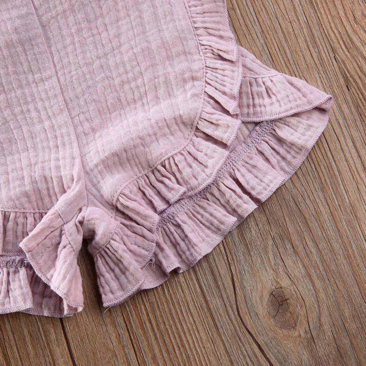 Kosusanill Newborn Toddler Baby Girl Boy Shorts Set Cotton Linen Knitted Ribbed Outfit 2Pcs Summer Casual Clothes