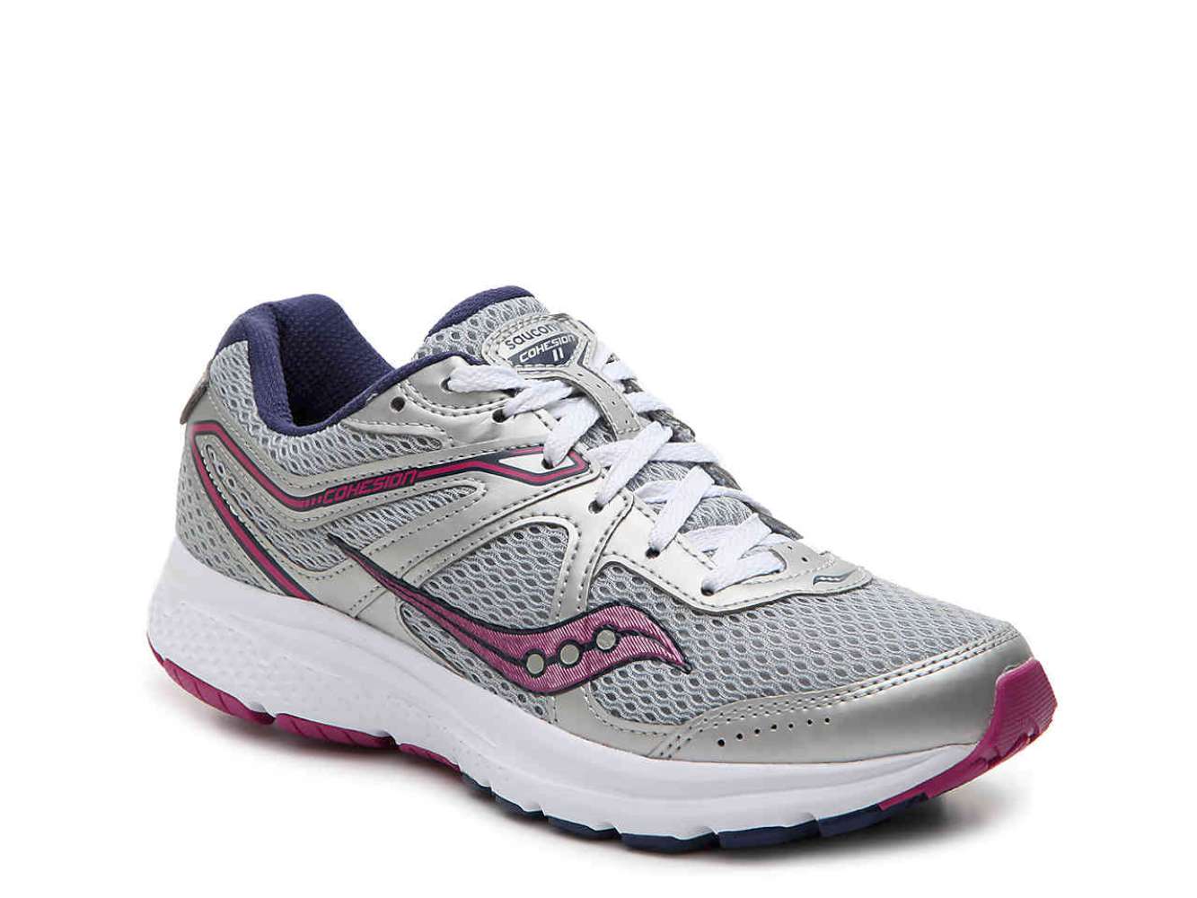 Saucony Womens grid cohesion 11 Low Top Lace Up Running Sneaker Grey Size 7.5 Saucony Womens grid cohesion 11 Low Top Lace Up Running Sneaker Grey Size 7.5