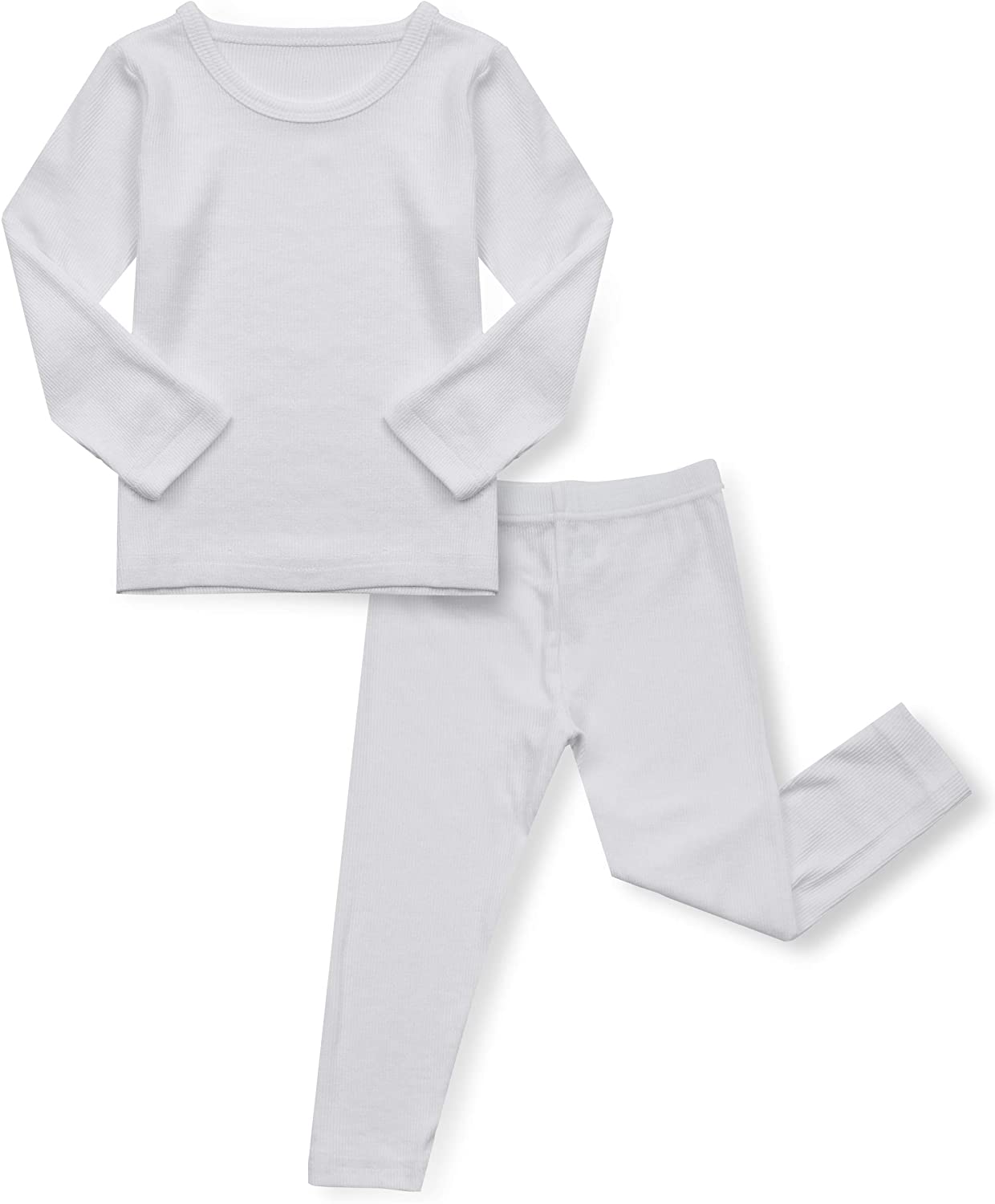 AVAUMA Baby Boys Girls Pajama Set Kids Toddler Snug fit Ribbed Rayon Sleepwear pjs for Daily Life Style