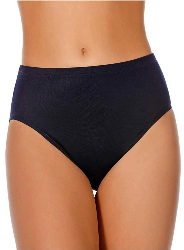 Miraclesuit Women's Swimwear Basic Swim Pant High Waist, Midnight, Size