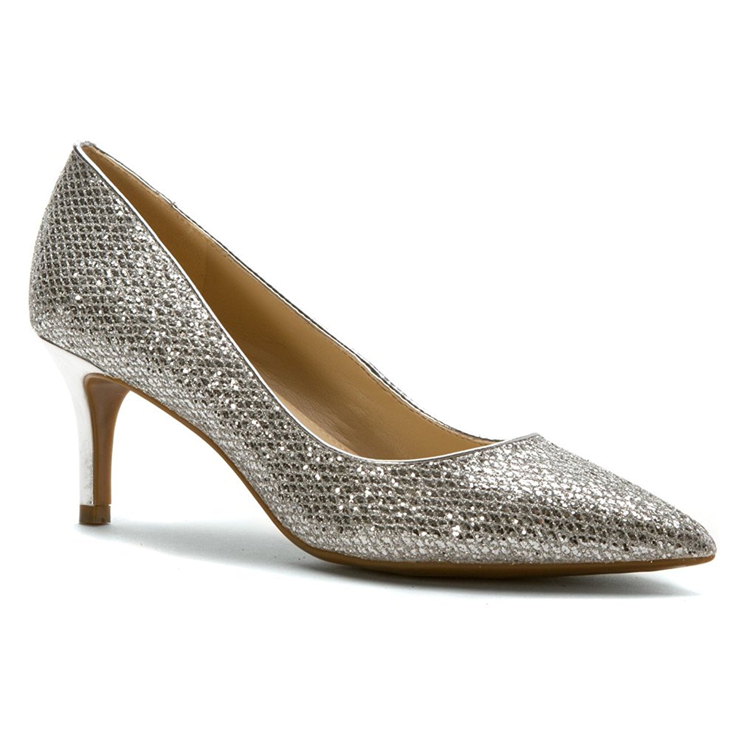 Marc Fisher Womens milee Closed Toe Classic Pumps Silver Size 9.5 Marc Fisher Womens milee Closed Toe Classic Pumps Silver Size 9.5
