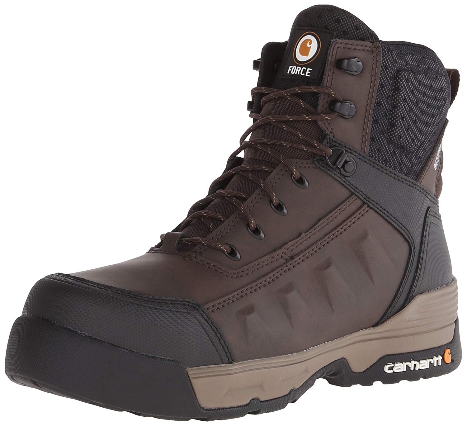 Carhartt Mens 6 Force Closed Toe Mid Calf Safety Boots Brown Size 95 Dk8d Ebay 
