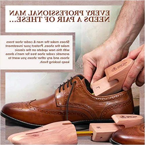 The Original Shoe Tree Company Cedar Shoe Trees for Men , Brown