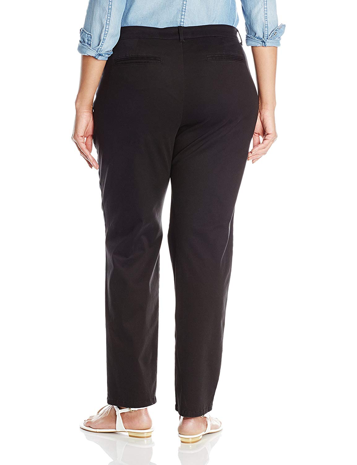 Lee Women's Plus-Size Relaxed-Fit All Day Pant, Black, 20W, Black, Size ...