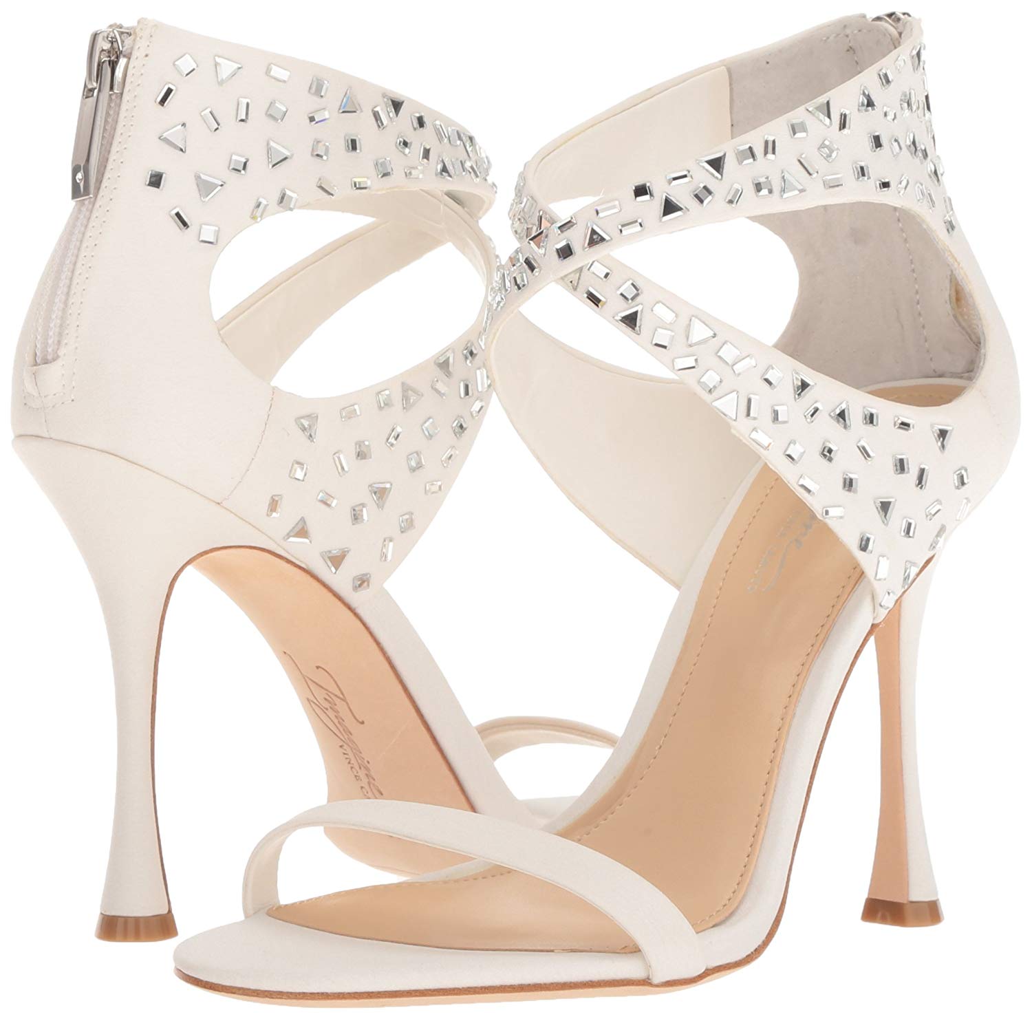 Imagine Vince Camuto Women's Ramel Heeled Sandal, Pure White, Size 7.0 | eBay