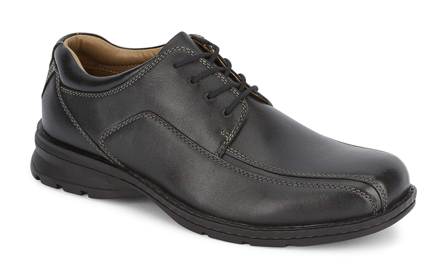 Leather Oxford Dress Shoe, Black, Size 