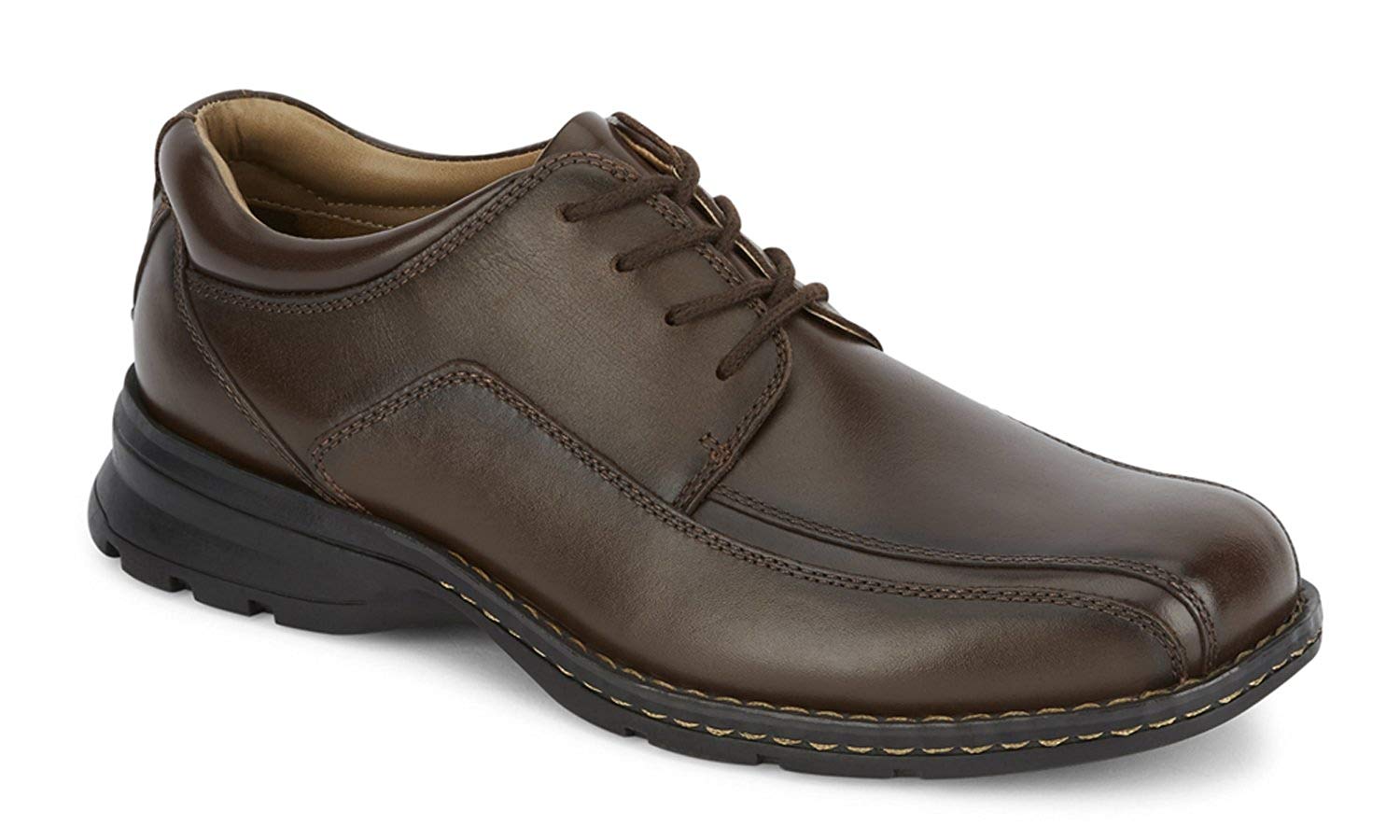 Dockers Men’s Trustee Leather Oxford Dress Shoe, Dark Tan, Size 9.5 ...