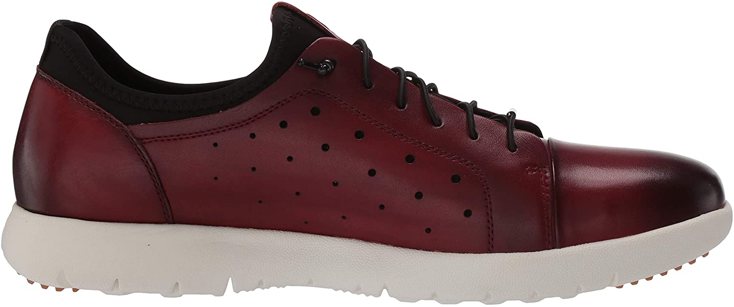 STACY ADAMS Men S Halden Cap Toe Elastic Lace Sneaker Cranberry Size TYv EBay