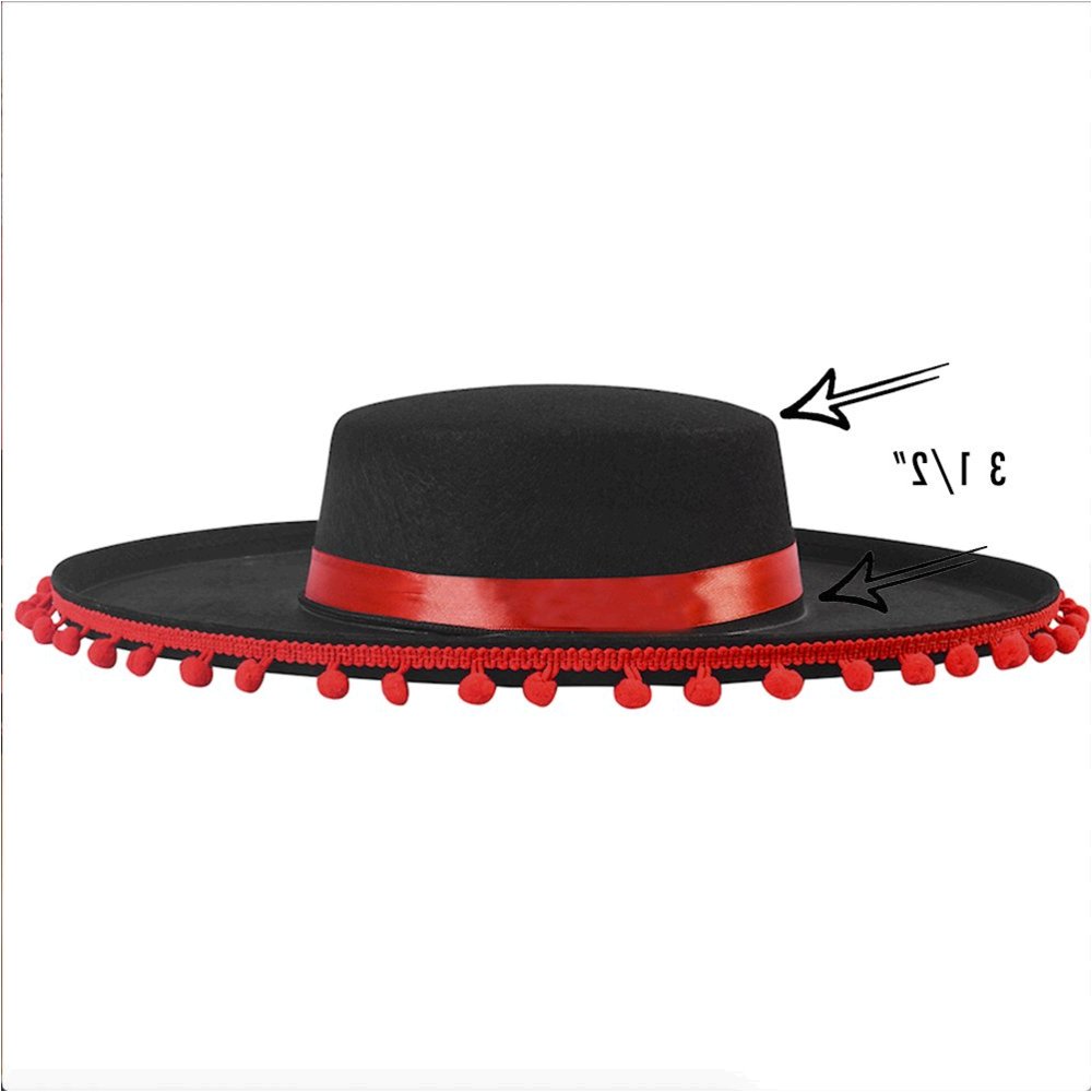 Funny Party Hats, Matador Spanish Bull Fighting Costume Hat, Size One