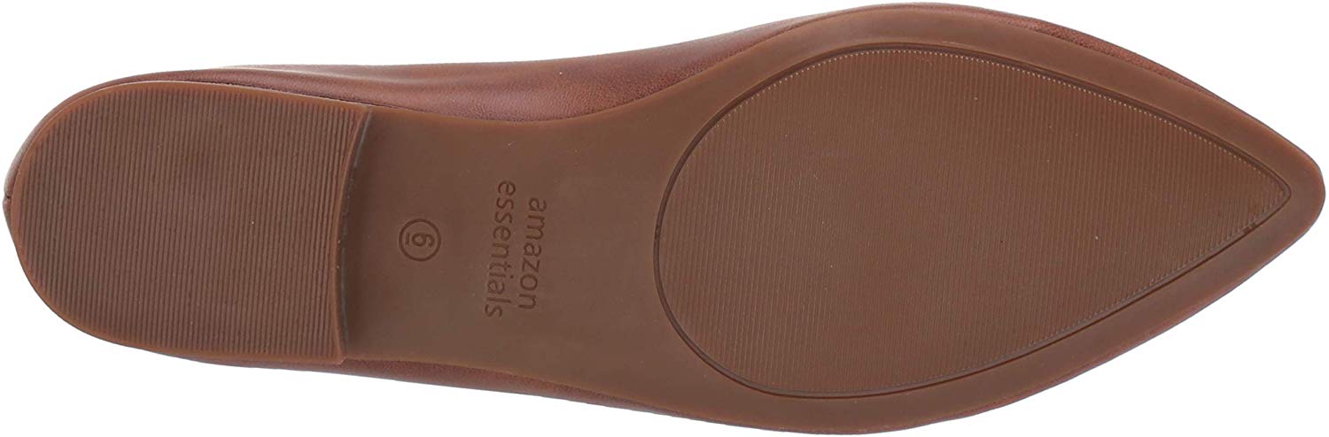 tan pointed toe flats