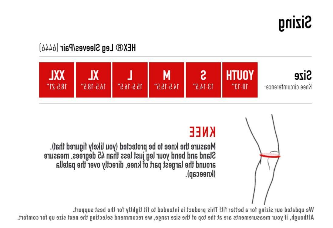 Mcdavid Knee Pads Size Chart