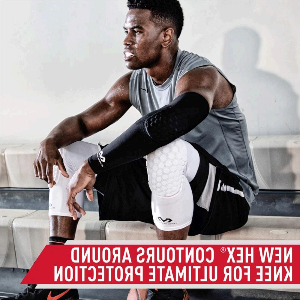 Knee Compression Sleeves McDavid Hex Knee Pads, BLACK, Size Adult