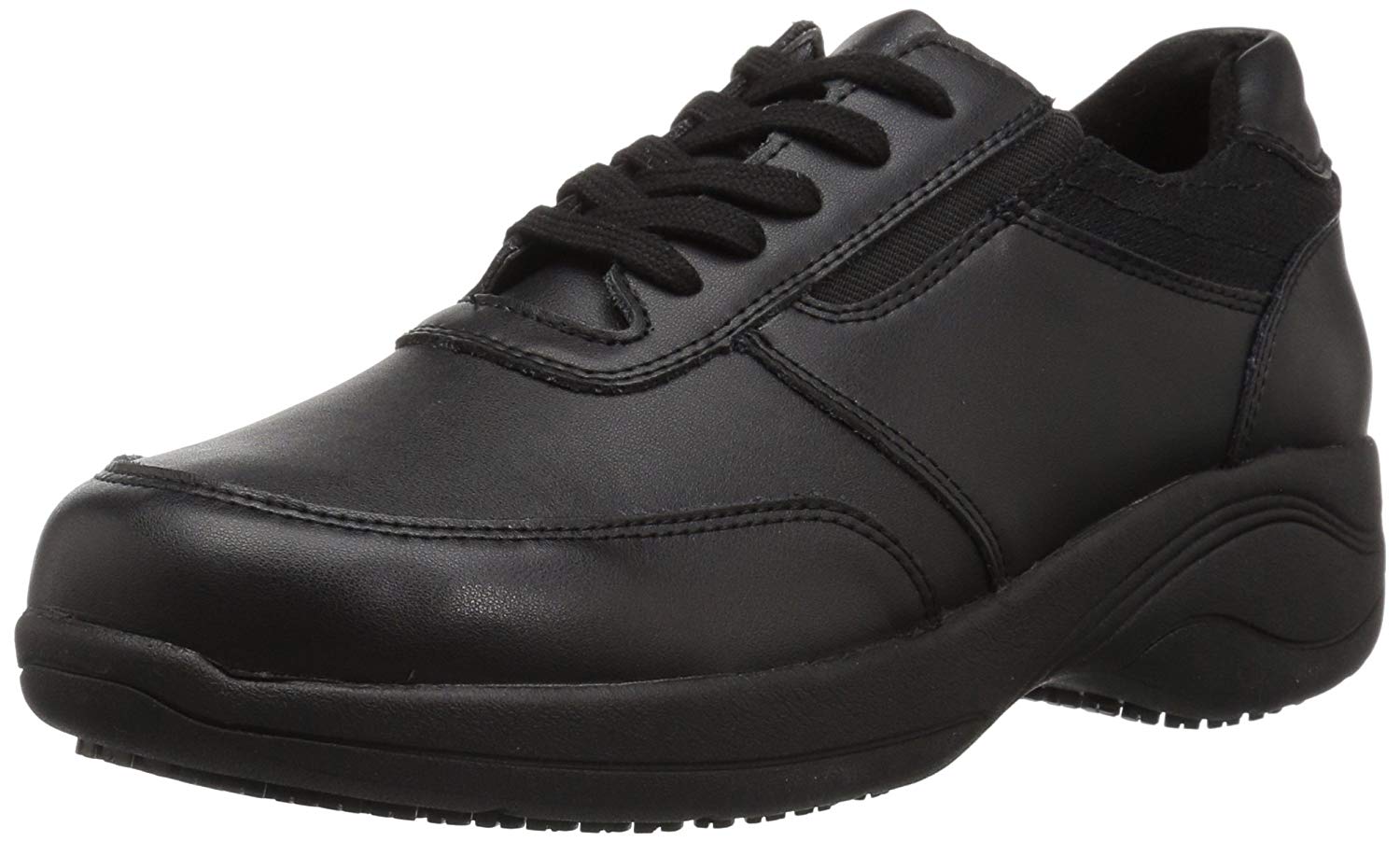Easy Works Women's Middy Health Care Professional Shoe, Black/Mesh ...