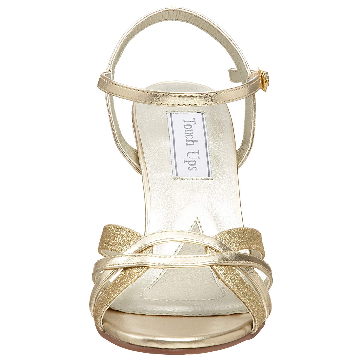 Touch Ups Womens Taryn Open Toe Formal Ankle Strap Sandals, Gold, Size 9.0 zovL | eBay