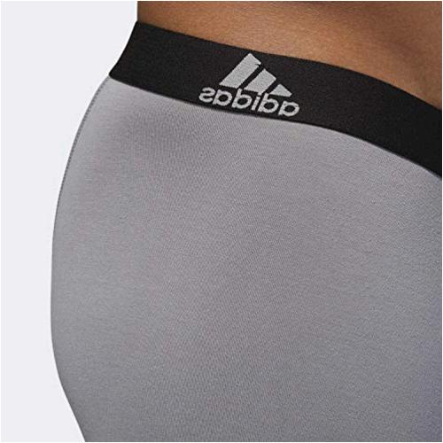adidas Men's Stretch Cotton Midway Underwear (3-Pack),, Black, Size ...