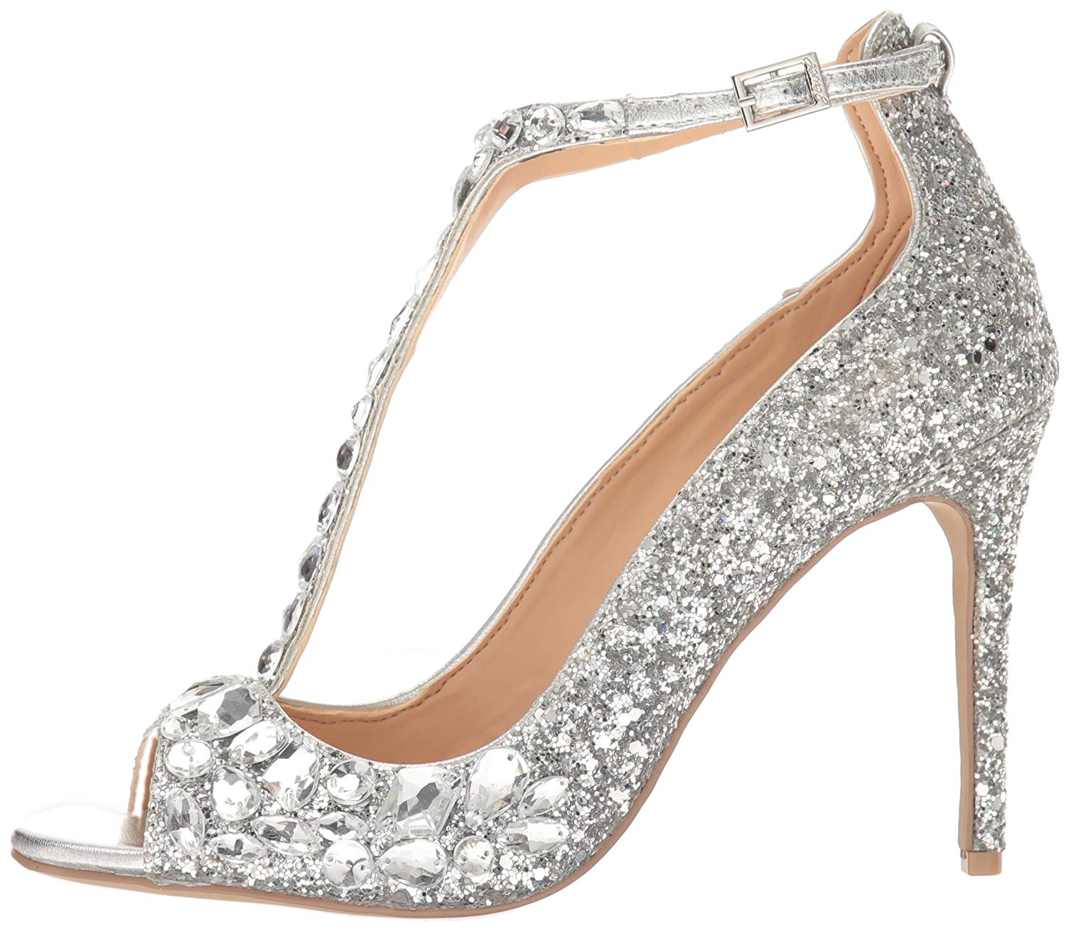 conroy metallic glitter evening shoe