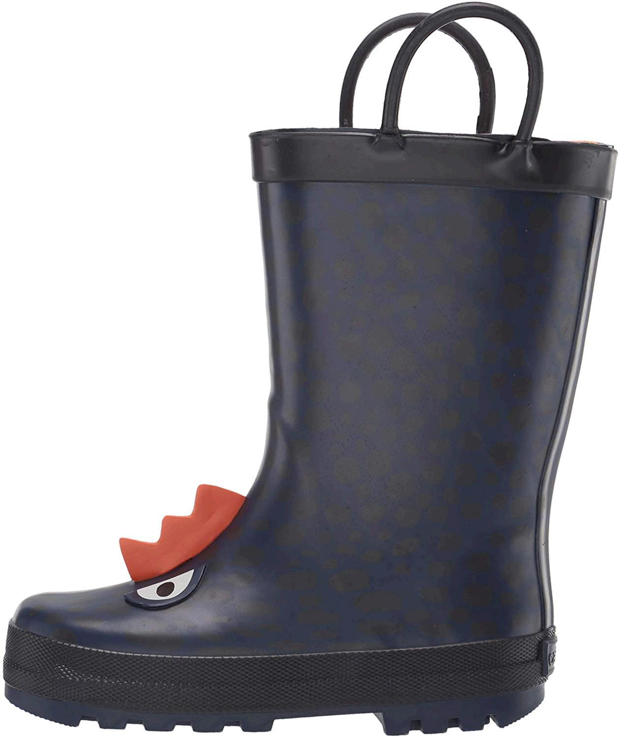 Carter's Kids Buddy Boy's Rubber Rainboot Rain Boot, Navy, Size Toddler