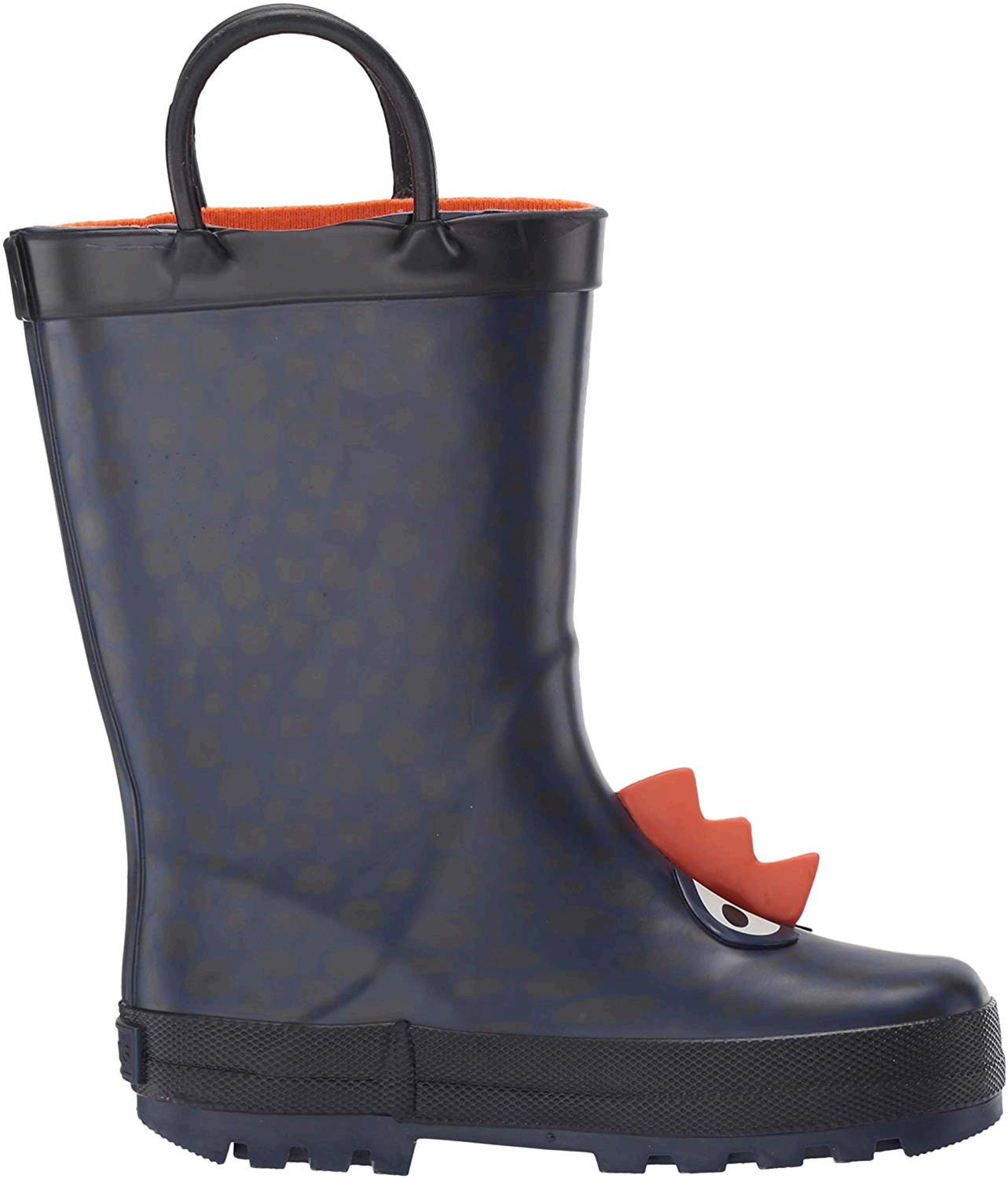 Carter's Kids Buddy Boy's Rubber Rainboot Rain Boot, Navy, Size Toddler