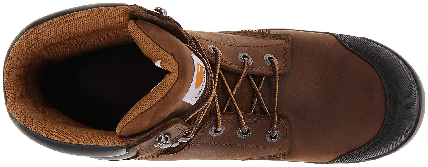 carhartt men's cmf6380 rugged flex six inch waterproof work boot