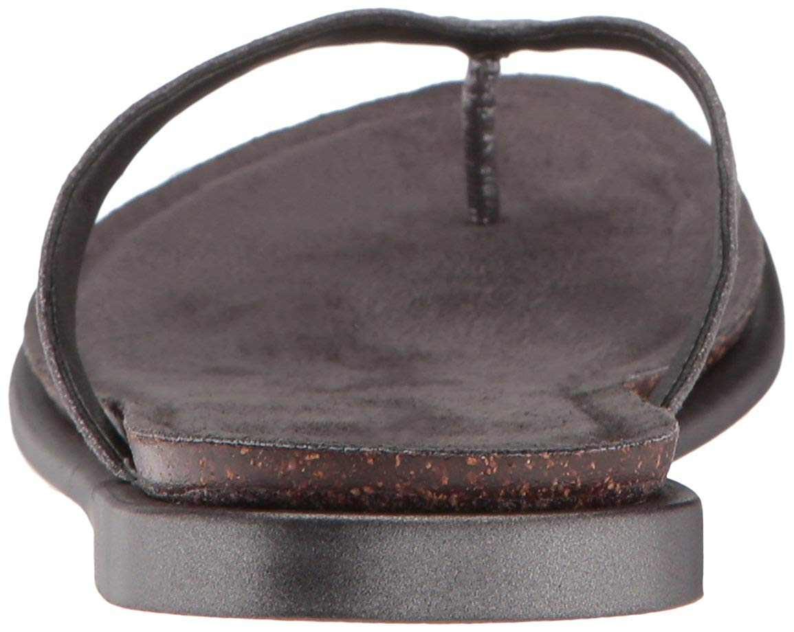 pewter flat sandals