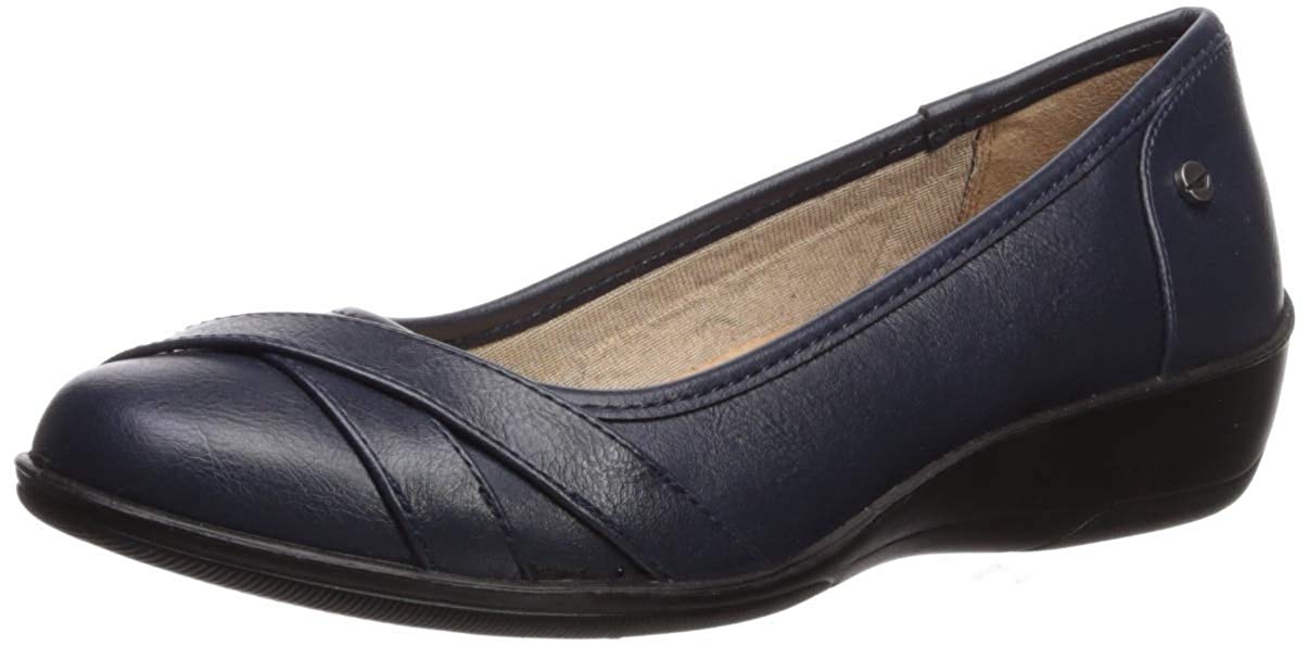 LifeStride Womens I-Loyal Closed Toe Ballet Flats, Navy, Size 5.0 4x6G ...