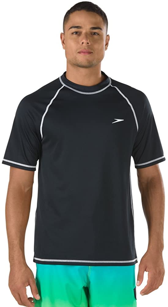 mens black swim shirt