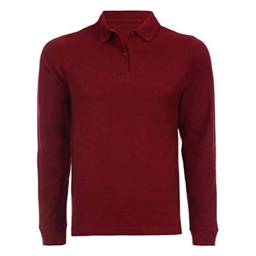 burgundy school uniform shirts