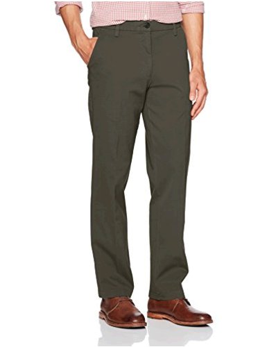 Dockers Men's Straight Fit Workday Khaki Pants with Smart, Grey, Size ...