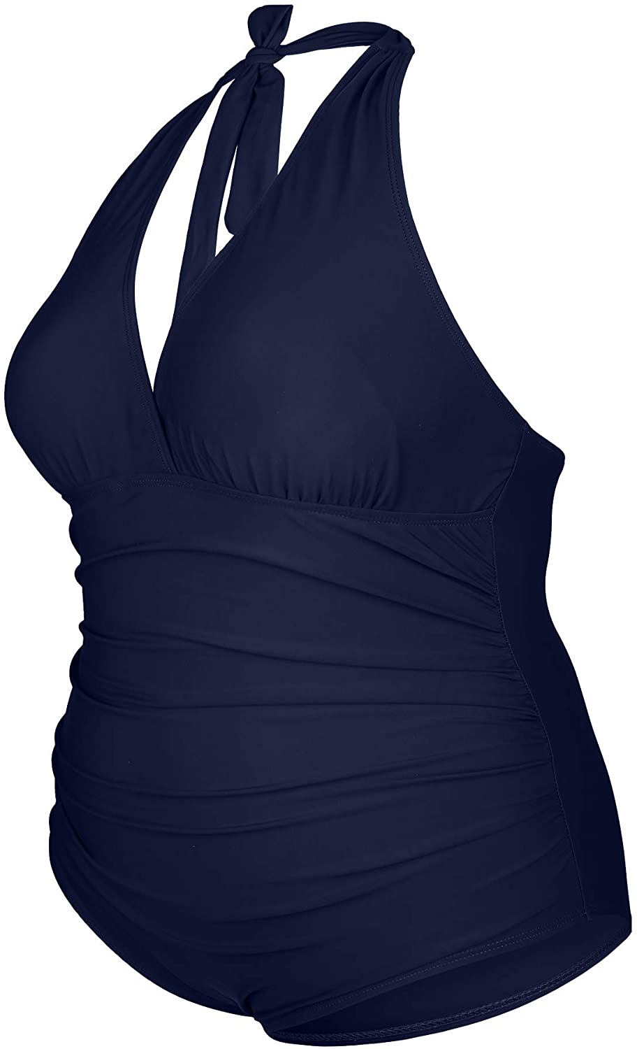 Daci Women Plus Size Swimsuits Tummy Control Halter V, Deep Blue, Size Large GAJ | eBay