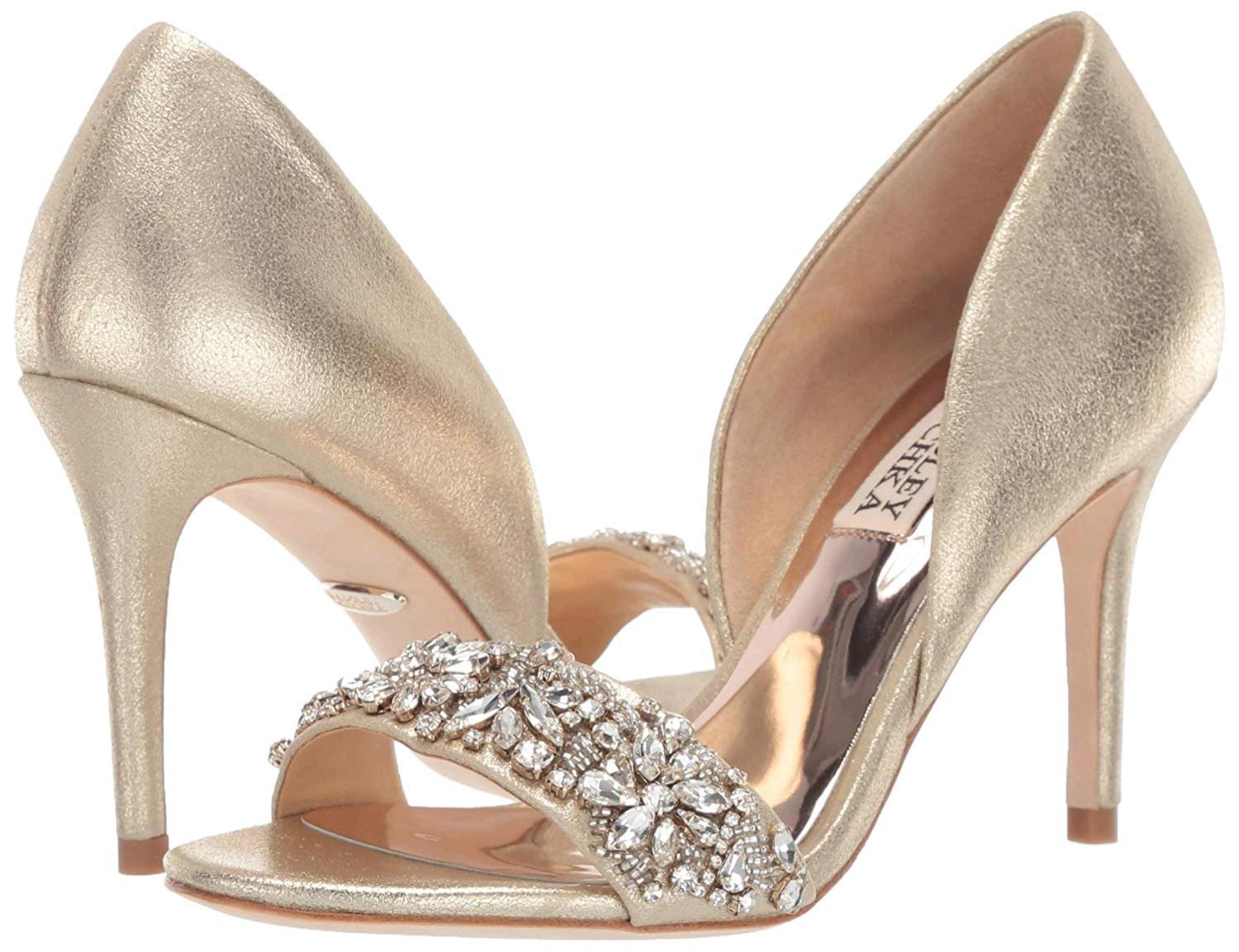 Badgley Mischka Womens Ivy Open Toe Pumps