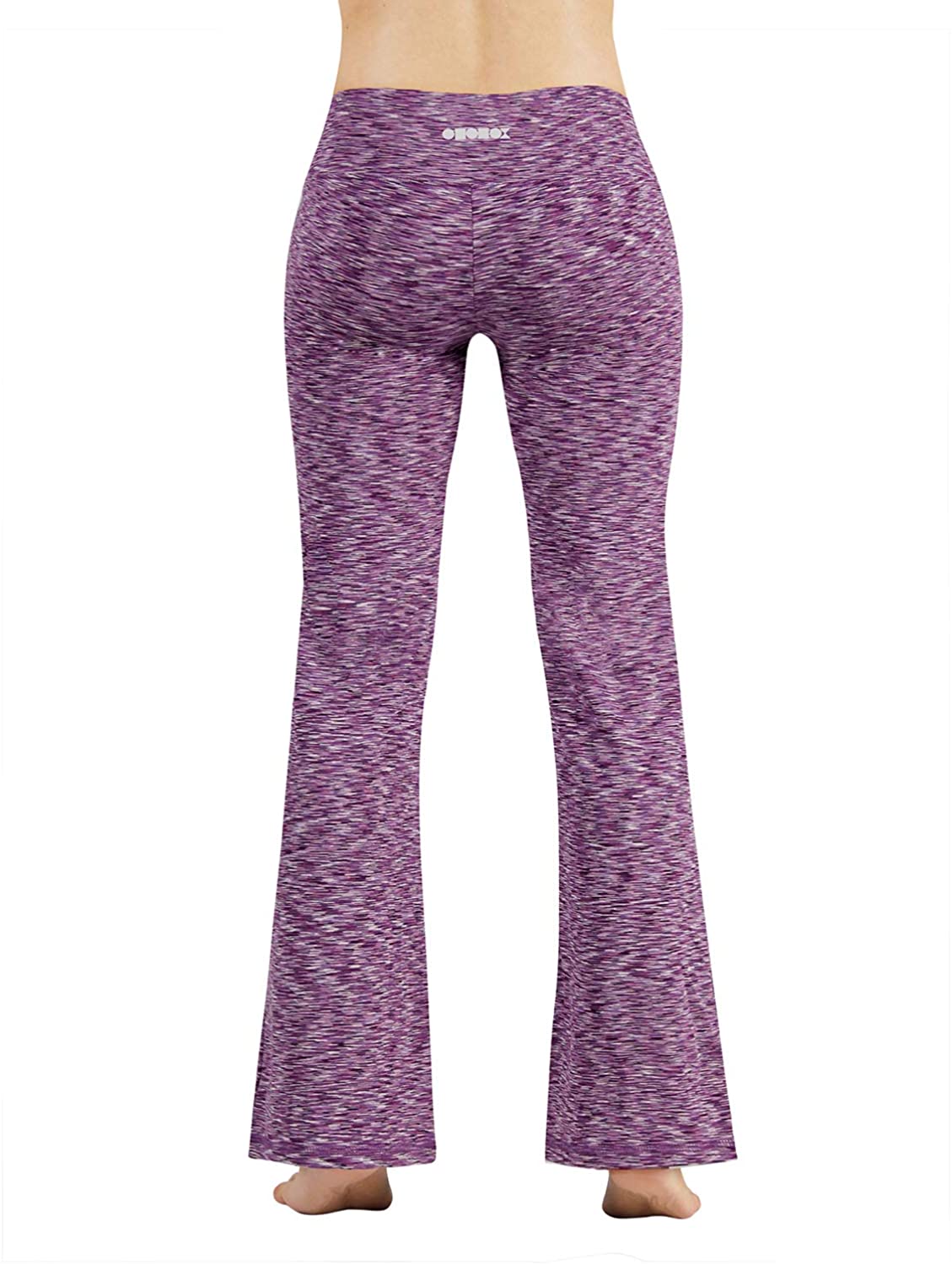 ODODOS Women's Boot-Cut Yoga Pants Tummy, Midwaist713-spacedye Purple ...